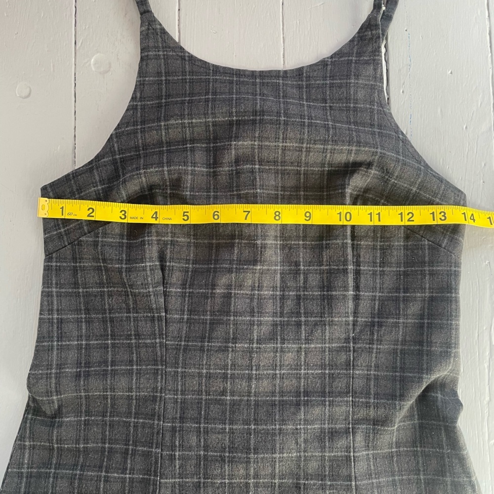 Vintage 90s Finally Plaid Mini tank dress Size XS/S - Picture 6 of 11